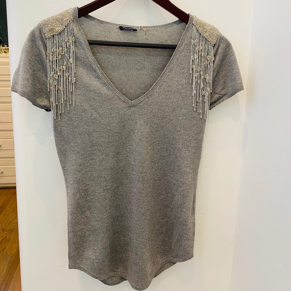 Magashoni beaded shirt top